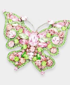 Crystal Butterfly Brooch