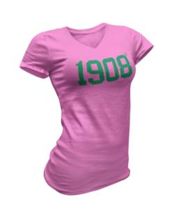 1908 Bold Letter T-Shirt - Hot Pink