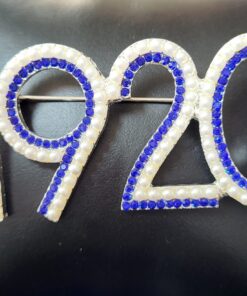 Two - Tone Zeta 1920 Pearl Pin