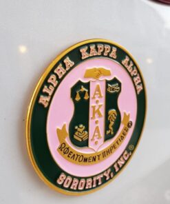 Circle Shield Sorority Car Decal / Car tag