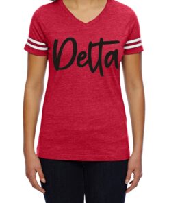Delta "Fuzzy" Football  T-Shirt
