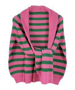 Krissy Bold Stripe Shawl - Pink & Green
