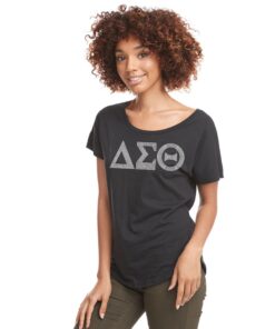 Dolman Pearl Greek Letter Top - Delta