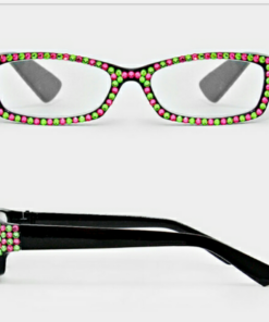 Bling Pink & Green Square Readers
