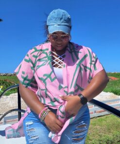 Pretty Brush print kimono