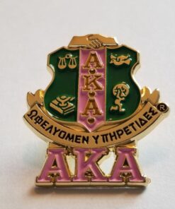 Shield & Sorority Letters Pin