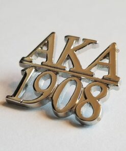 Silver Letter 1908 Pin
