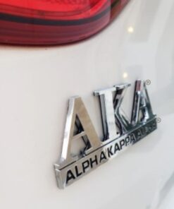 Sorority Letter Chrome Car Decal
