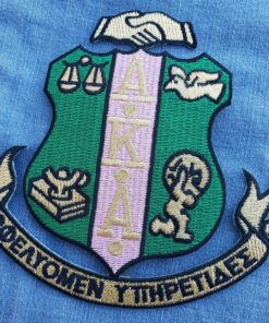 5" Shield Sorority Iron On Patch