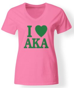 I Love Green On Pink Tee