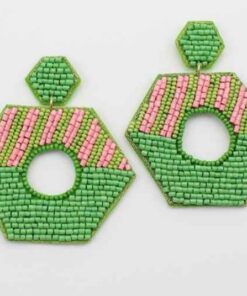 Holly Seed Bead Earrings