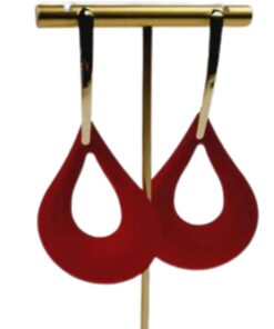 Allison Red & Gold Earrings