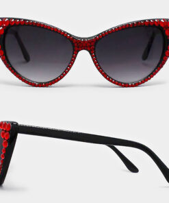 Red Bling Cateye Shades