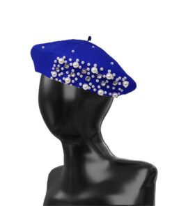 Pearl Stone Beret - Royal Blue