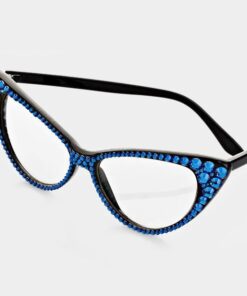 Cool Blue Cateye Glasses