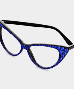Royal Blue Cateye Glasses