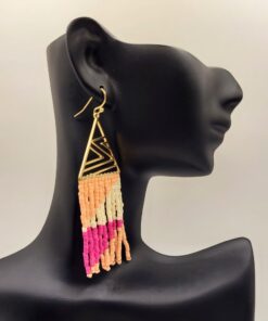 Melissa Fringe Beaded Earrings