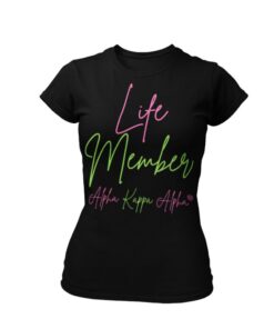 Back in Stock -AKA Life Member Fur Letter T-Shirt-  Crewneck