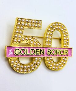 50 Golden Soror Pin - Pearls Edition