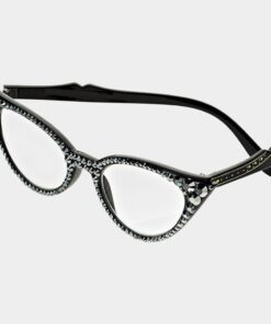 Black Hematite(Dark gray)Bling Cateye Readers
