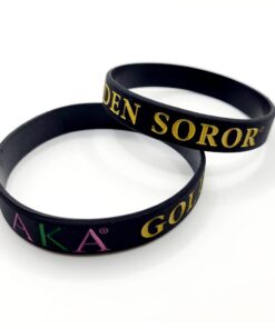 AKA Golden Soror Silicone Bracelet