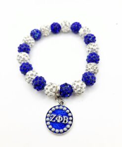 ZPB Circle Charm Glitter Bracelet