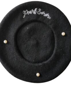 Pearl Soror Beret -Black