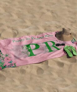(Limited Edition) 2 n 1 Pretty in Puerto Rico Beach Towel Bag